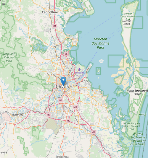 Location of participating clubs across Brisbane