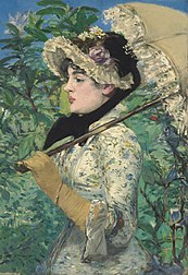 Woman with a parasol, by Édouard Manet, 1881