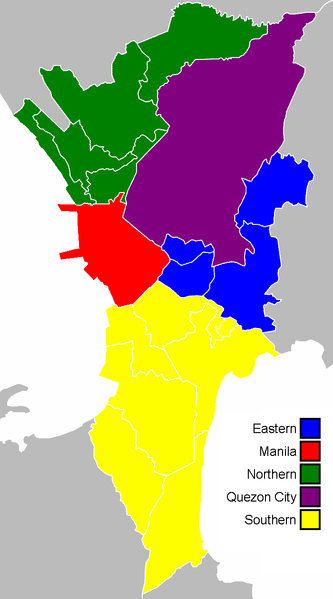 File:Metro Manila police districts.png