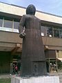 Monument to the women fighters of the MNOV, in Tetovo.