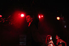 Blutengel's Chris Pohl performing in 2004