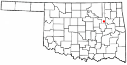 Location of Bixby, Oklahoma