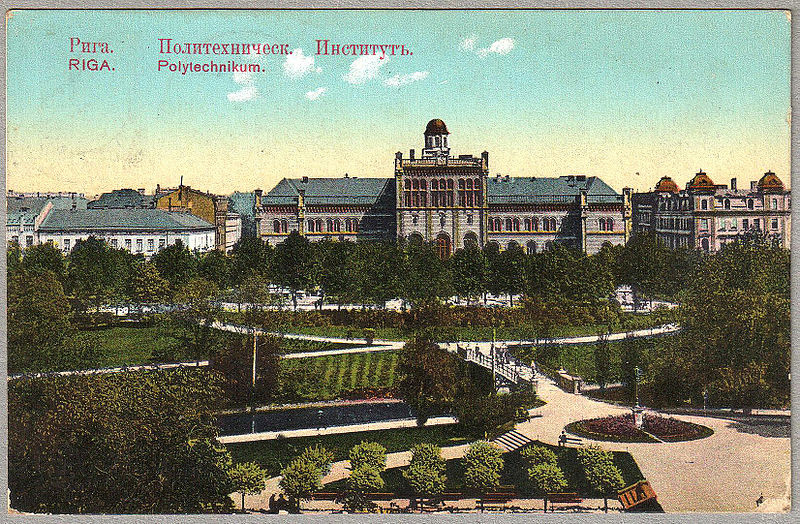 Файл:Riga 1909 Polytechnikum postcard.jpg