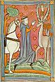 Saint Eustace, from a 13th century English manuscript.