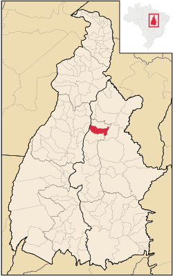 Location in Tocantins state