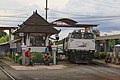 A train arriving at Yogyakarta Station