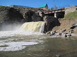 Плотина бывшего завода в 2016 году