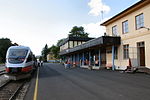 A Norges Statsbaner type 93 diesel multiple unit at Åndalsnes Station in 2006