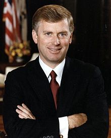 Photographic portrait of Vice president Dan Quayle