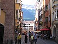 Innsbruck settles nicely along the mountains.