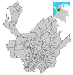 Location of the municipality and town of Betania in the Antioquia Department of Colombia