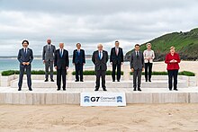 Group photograph of G7 leaders at the summit