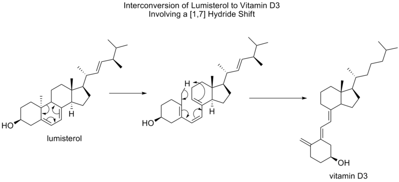 conversion of lumisterol to vitamin D