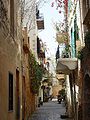 Street in the city of Chania, Crete.