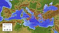 Image 11Map of Phoenician (yellow labels) and Greek (red labels) colonies around 8th to 6th century BC (with German legend) (from Phoenicia)