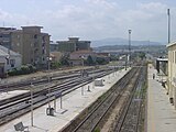 Looking towards Reggio Calabria with tracks to Lamezia Terme.