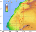 Topografía del Sáhara Occidental