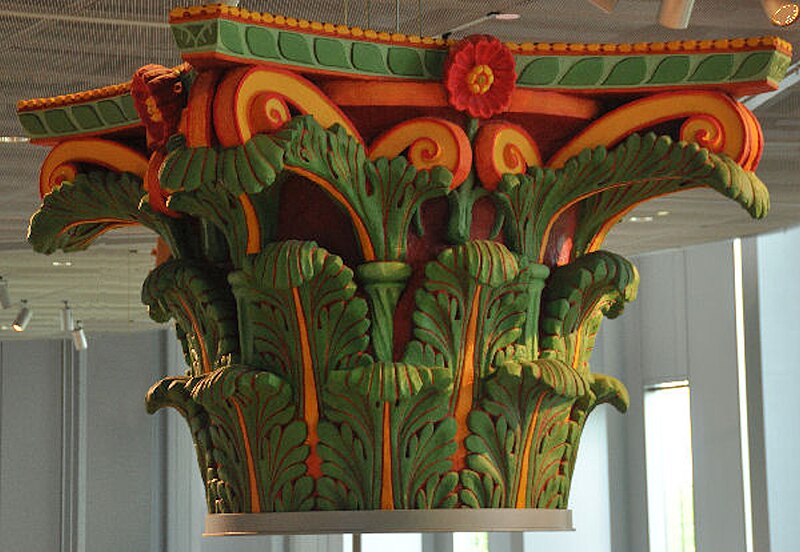 File:Xanten reconstructed composite capital.jpg