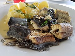 "Aal grün" - Eel in herb sauce