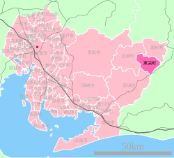 Location of Tōei in Aichi