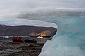 Beached iceberg in Arctic