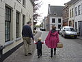 Strollers in Buren - Herenstraat and the Rodeheldenstraat in the background.