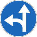 2.41 Must continue straight ahead or turn left