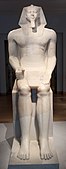 Colossal statue of Menkaura; 2548–2530 BC; alabaster; Museum of Fine Arts (Boston)