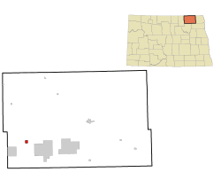 Location of Munich, North Dakota