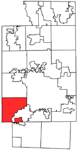 Location within Summit County