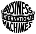 The logo that was used from 1924 to 1946. The logo is in a form intended to suggest a globe, girdled by the word "International".[38]