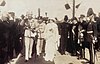 Prince William and Princess Sophie arriving in Albania in 1914