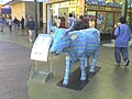 A cow at popular Revolucion Avenue, from Tijuana CowParade 2008.