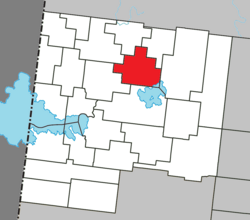 Location within Abitibi-Ouest RCM