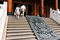 The carvings on the stairs