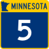 Trunk Highway 5 marker