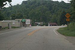 Road scene in Scioto Furnace