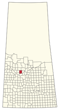 Location of the RM of Redberry No. 435 in Saskatchewan