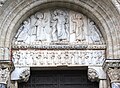 The carved tympanum of the Miègeville entrance (circa 1115)