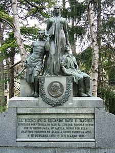 Monumento a Eduardo Dato, 1925, de Mariano Benlliure, Parque de La Florida