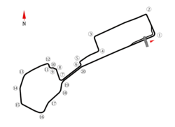 Layout of the Baku City Circuit