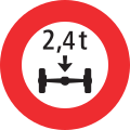 2.17 Axle weight (upper limit, axles closer than 1 meter apart count as one axle)