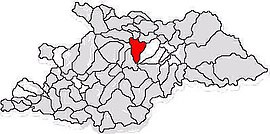 Location in Maramureș County