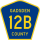 County Road 12B marker