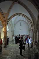 The Cenacle on Mount Zion, claimed to be the location of the Last Supper and Pentecost. Bargil Pixner[1] claims the original Church of the Apostles is located under the current structure.