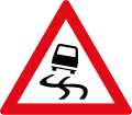 Slippery road Surface