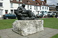 The Churchill statue.