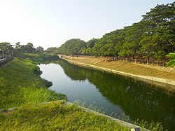 Waterway of the ancient harbor in Madou