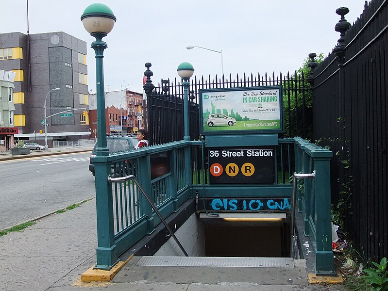 File:36th Street BMT Entrance.jpg