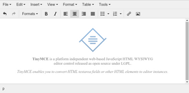 Скриншот программы TinyMCE